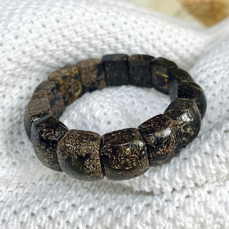 Браслет "Ириска" янтарь