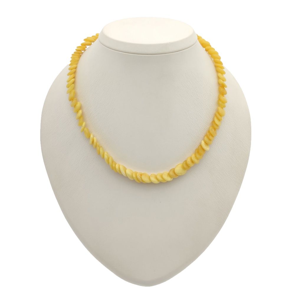 Бусы "Змейка" из янтаря