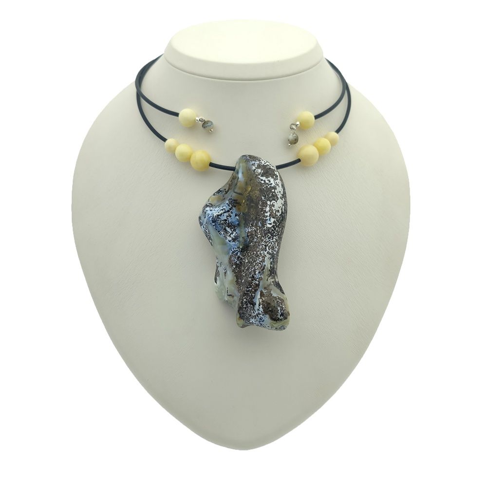 Колье "Ева" янтарь