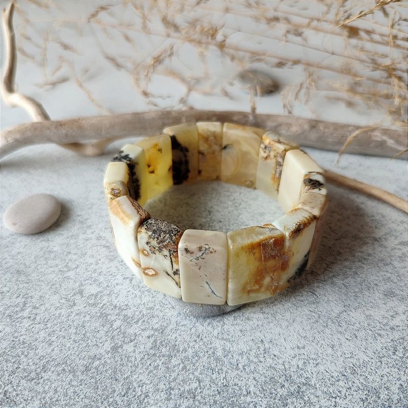 Браслет Муж. янтарь