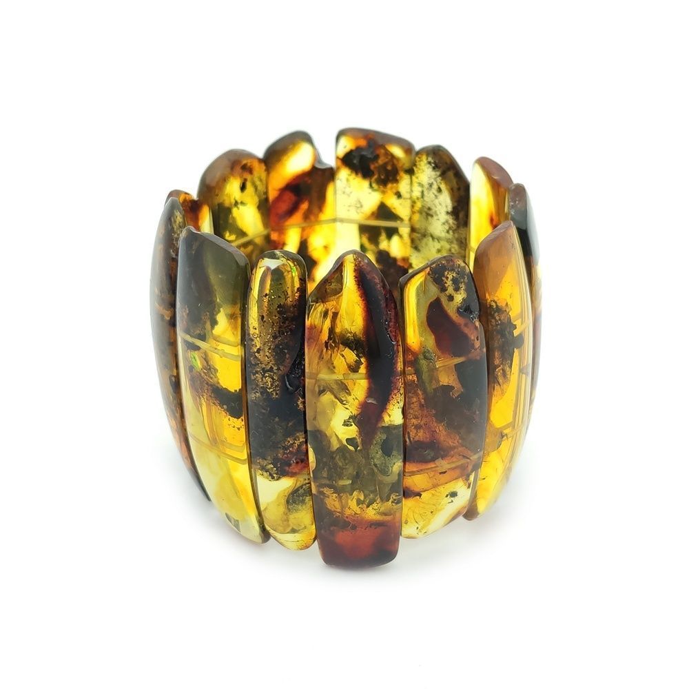 Браслет "Пластина" Янтарь