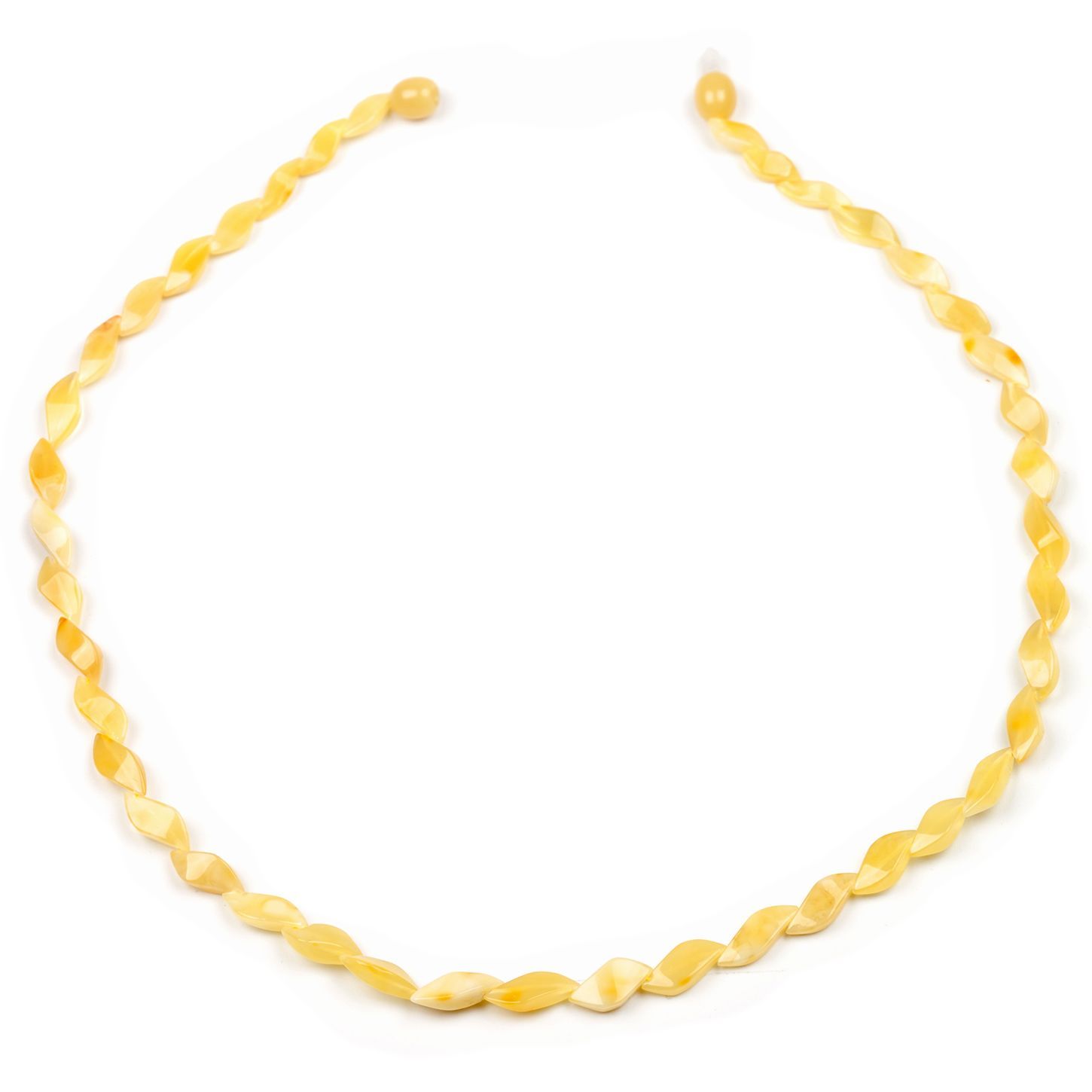 Бусы "Змейка" из янтаря