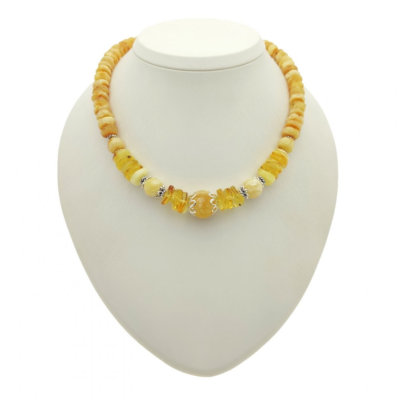 Бусы "Фантазия" янтарь