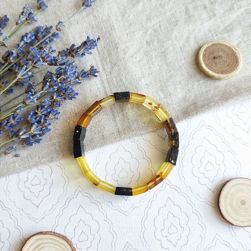 Браслет Пластина янтарь 3201119487 (1)