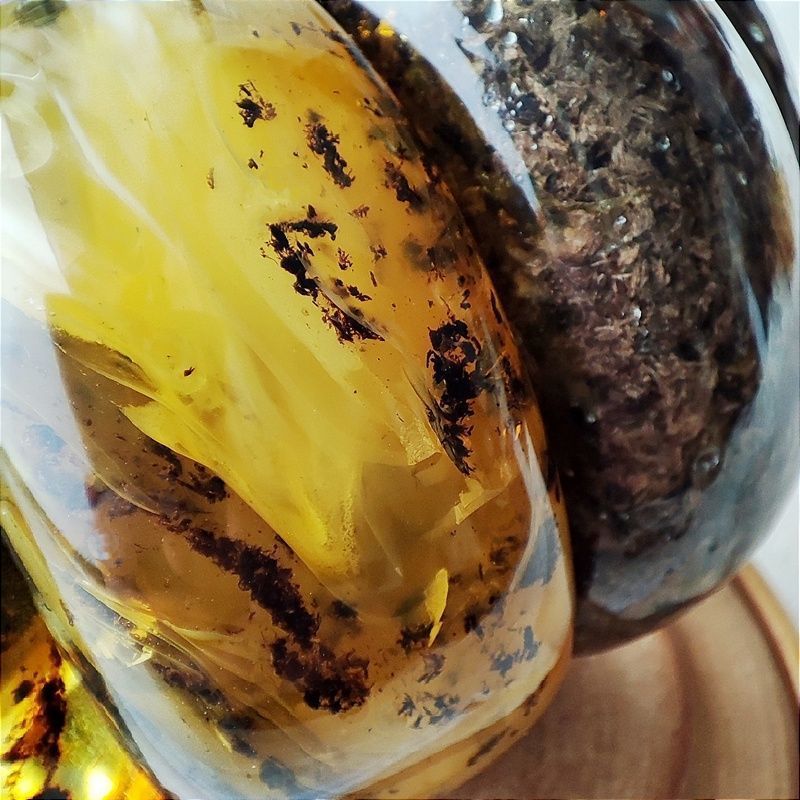 Браслет "Мандарин" янтарь