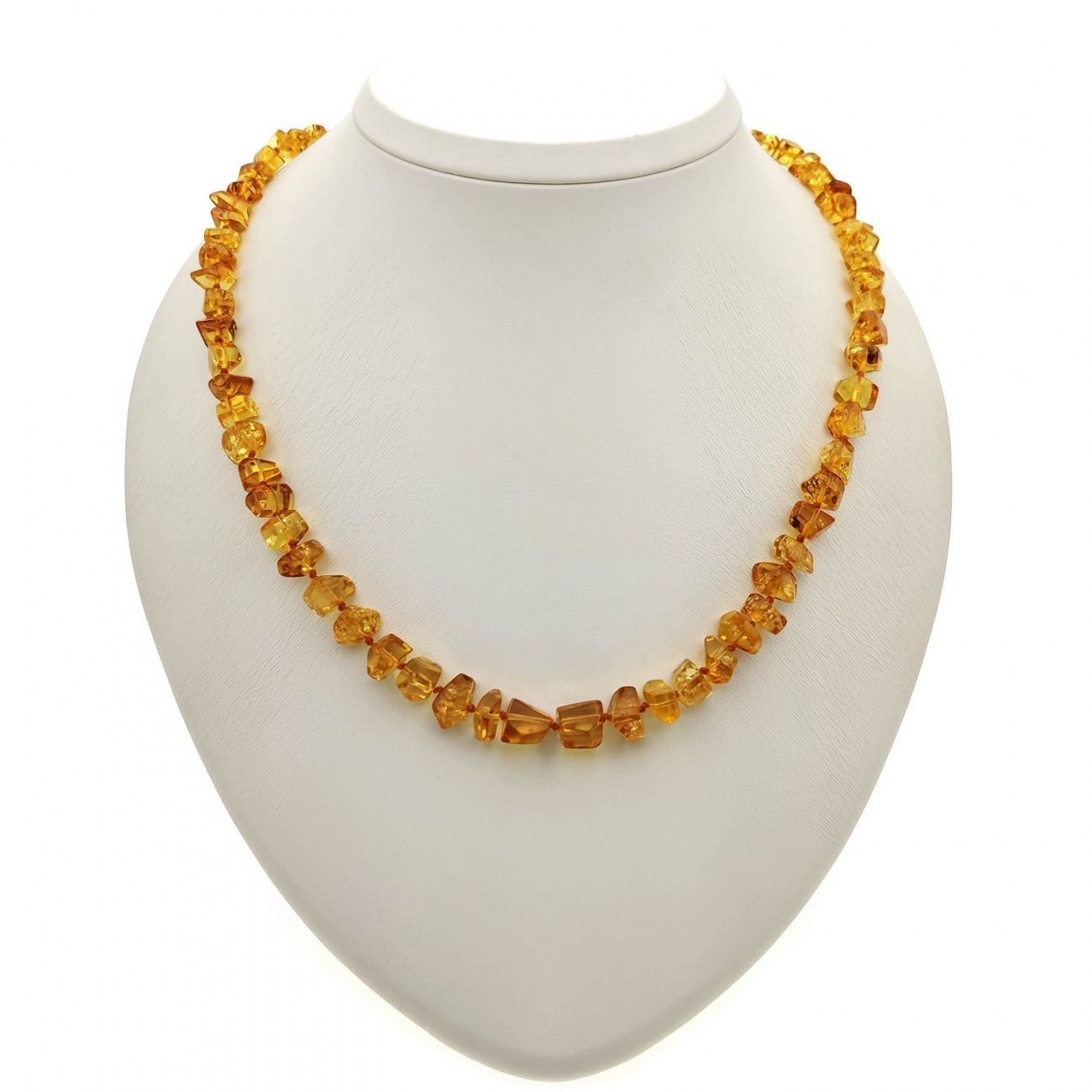 Бусы "Граненка" янтарь