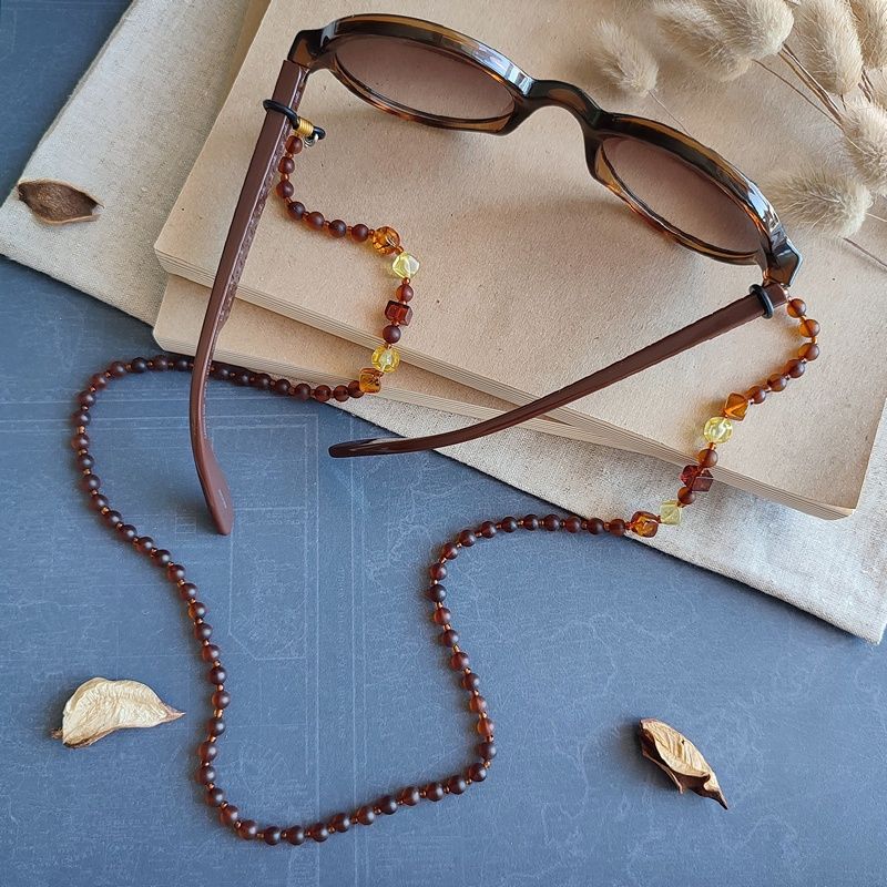 2,Шнурок для очков 5 в 1, янтарь