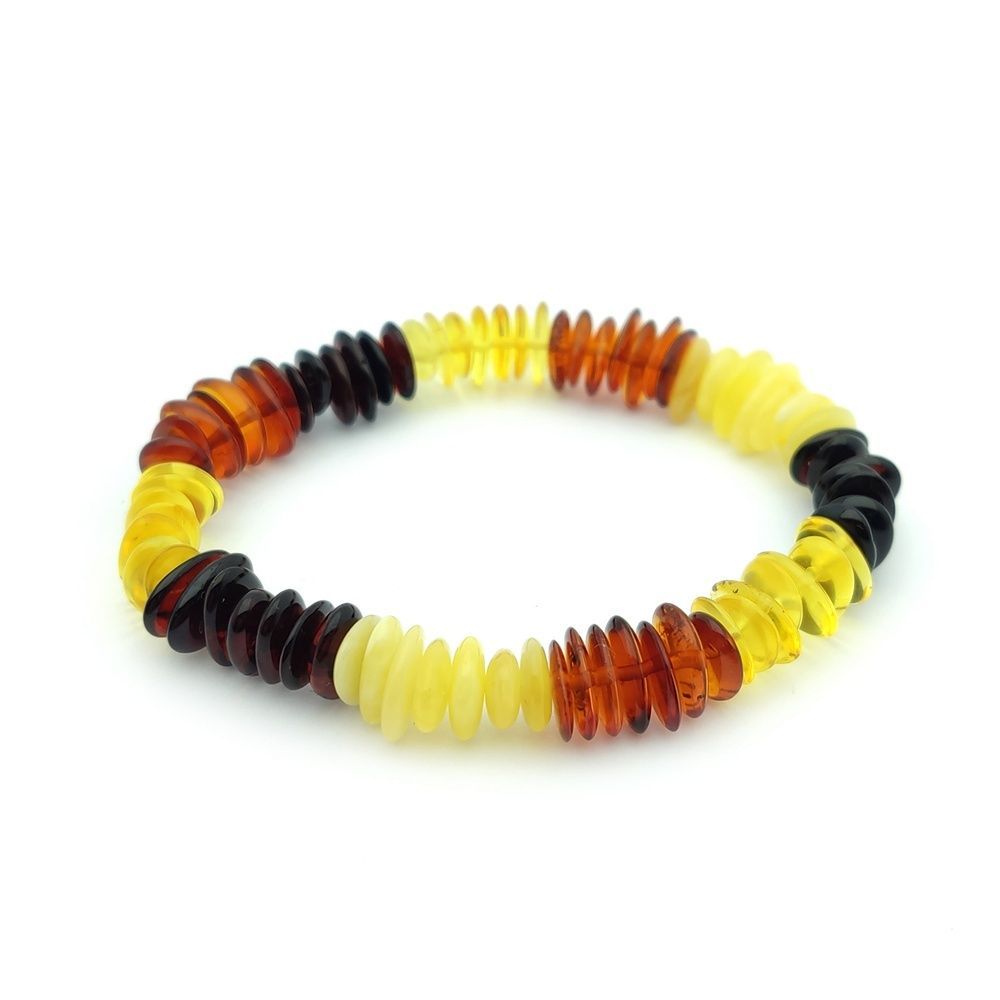 Браслет "Галька" янтарь