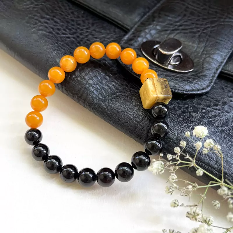 Браслет "Змейка" янтарь