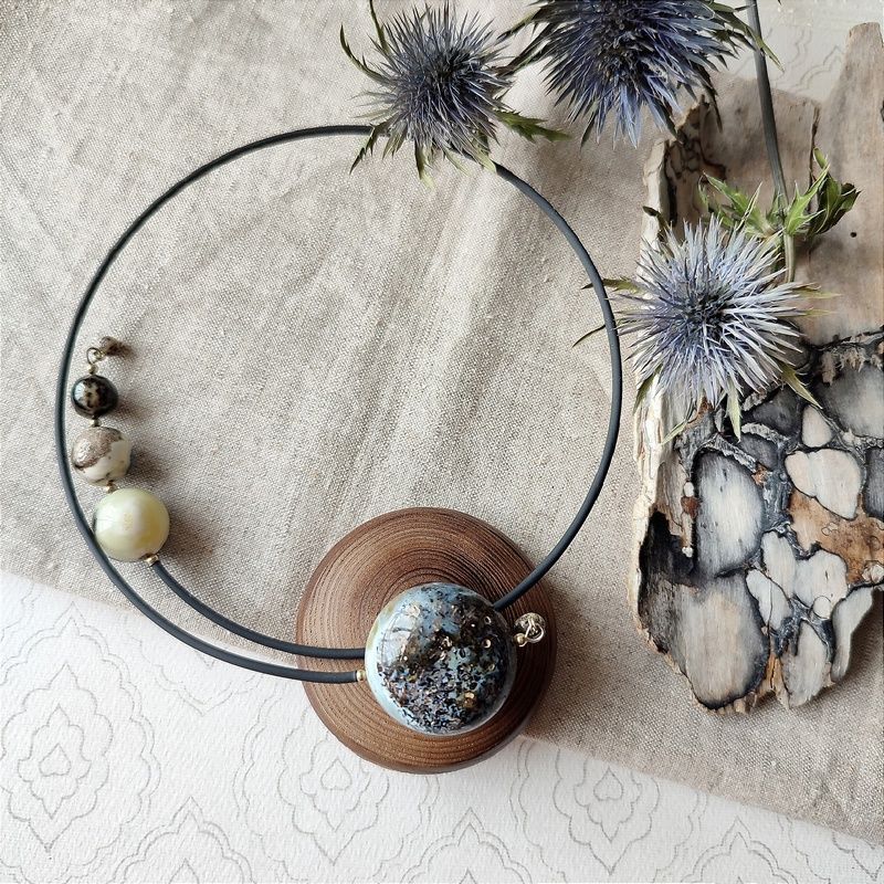 Колье "Космос" Янтарь