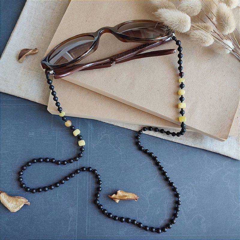 2,Шнурок для очков, янтарь