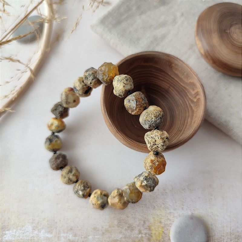 Браслет "Кусанка" янтарь