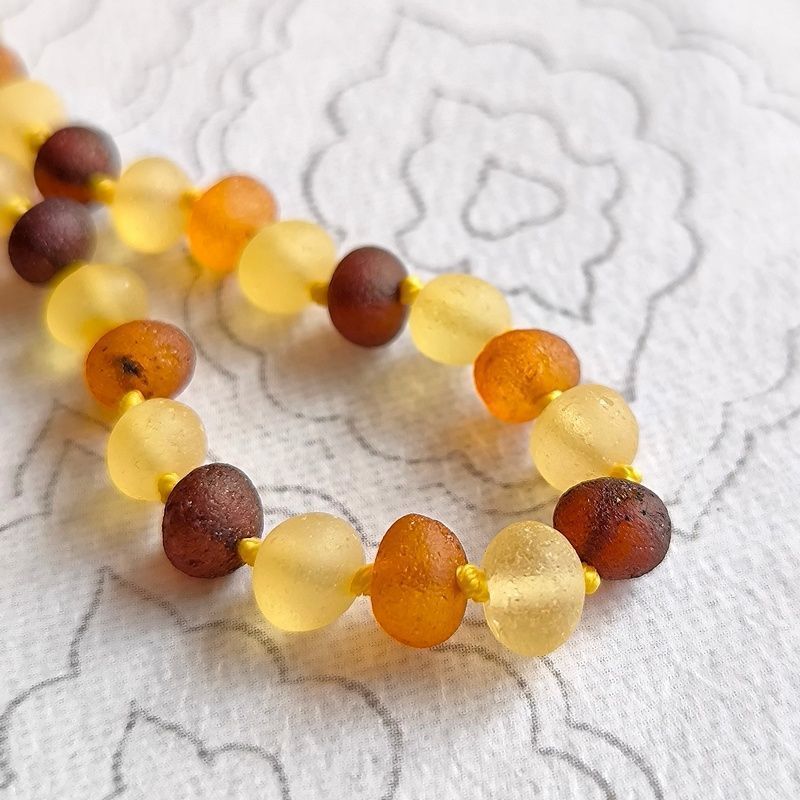 Чокер "Мятый шар" Янтарь