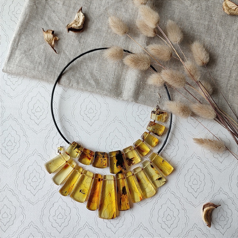 Колье Янтарь 7422209511 (1)