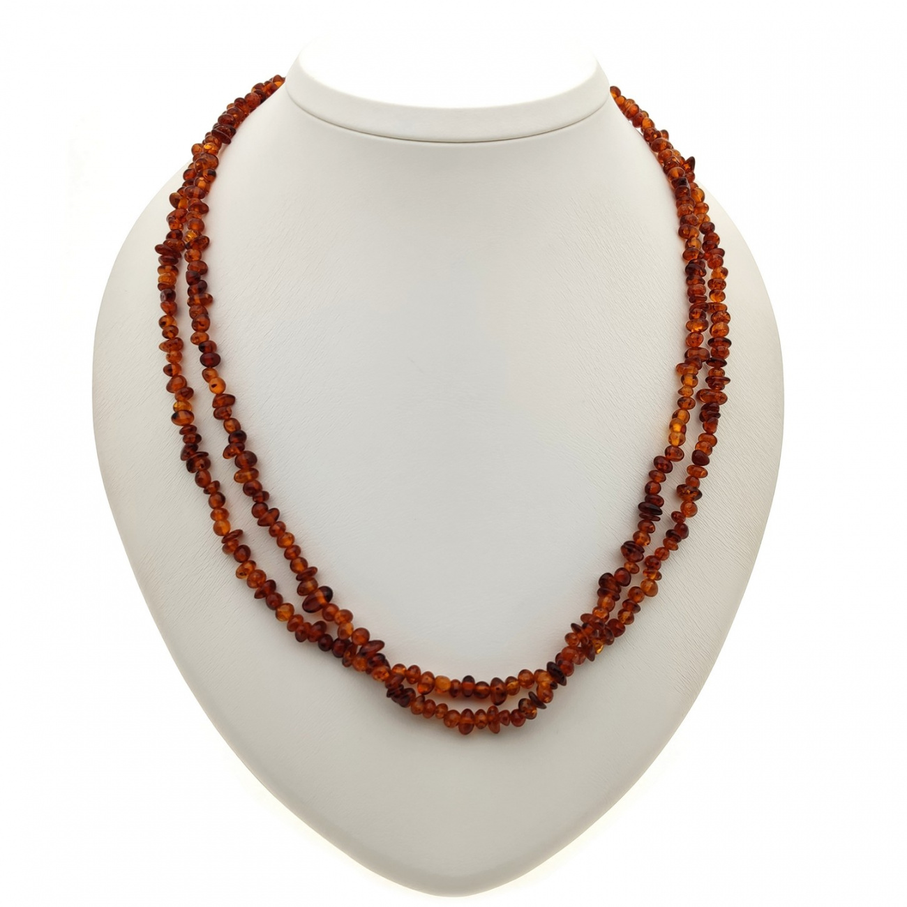 Бусы "Галька"из янтаря