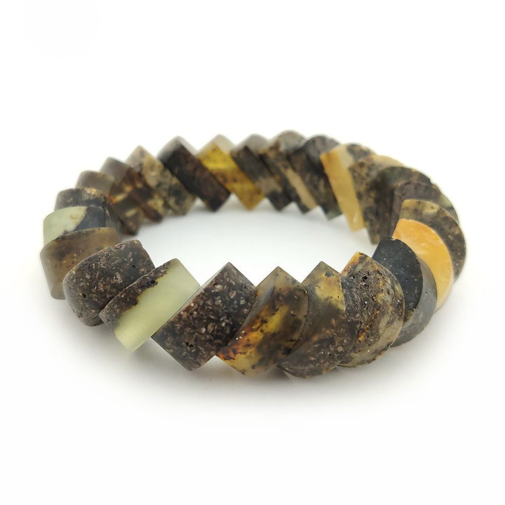 Браслет "Ёлка" янтарь