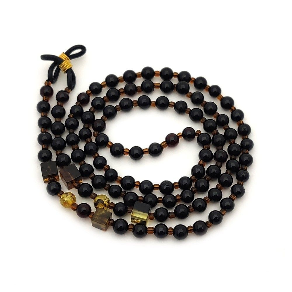 2,Шнурок для очков, янтарь