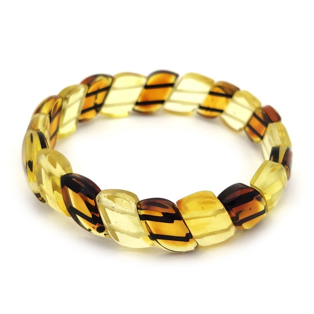 Браслет "Змейка" Янтарь