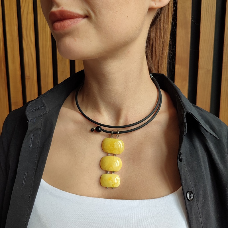 Колье "Италия" Янтарь