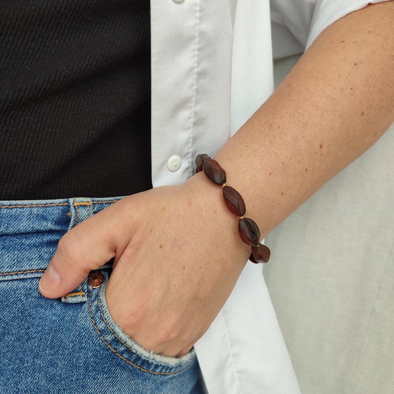 Браслет "Курага" янтарь