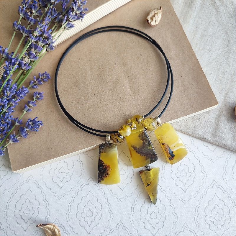 Колье "Хлоя" Янтарь