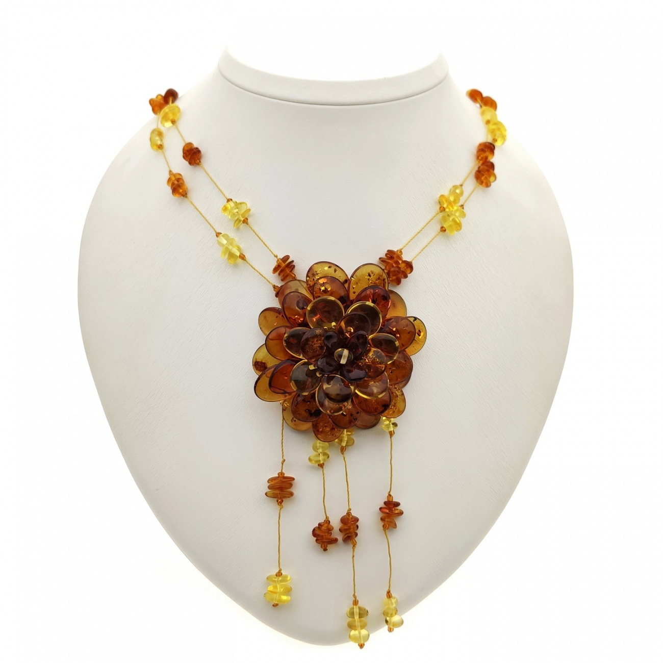 Колье "Хризантема" янт.