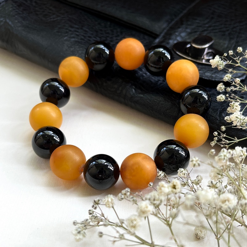 Браслет "Шар" янтарь