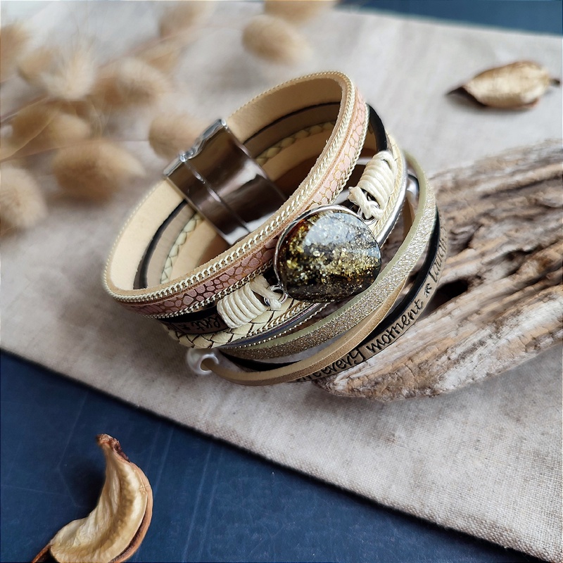 Браслет на кож.  ремешке Янтарь 3501409883 (1)