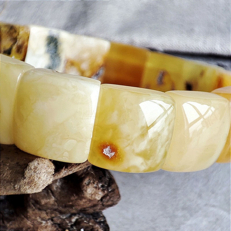 Браслет пластина янтарь 3311109515 (5)