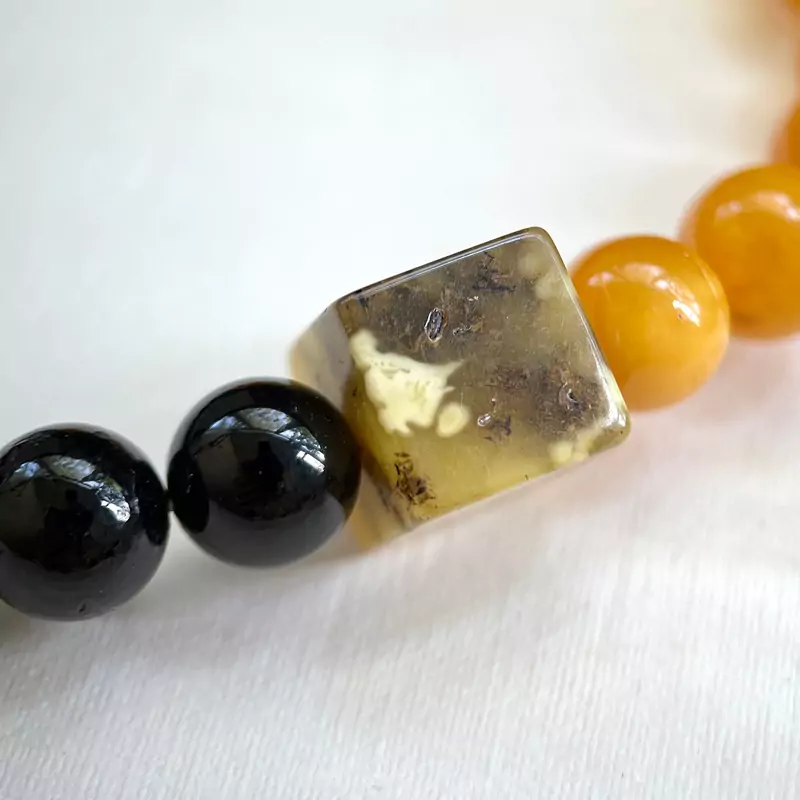 Браслет "Змейка" янтарь