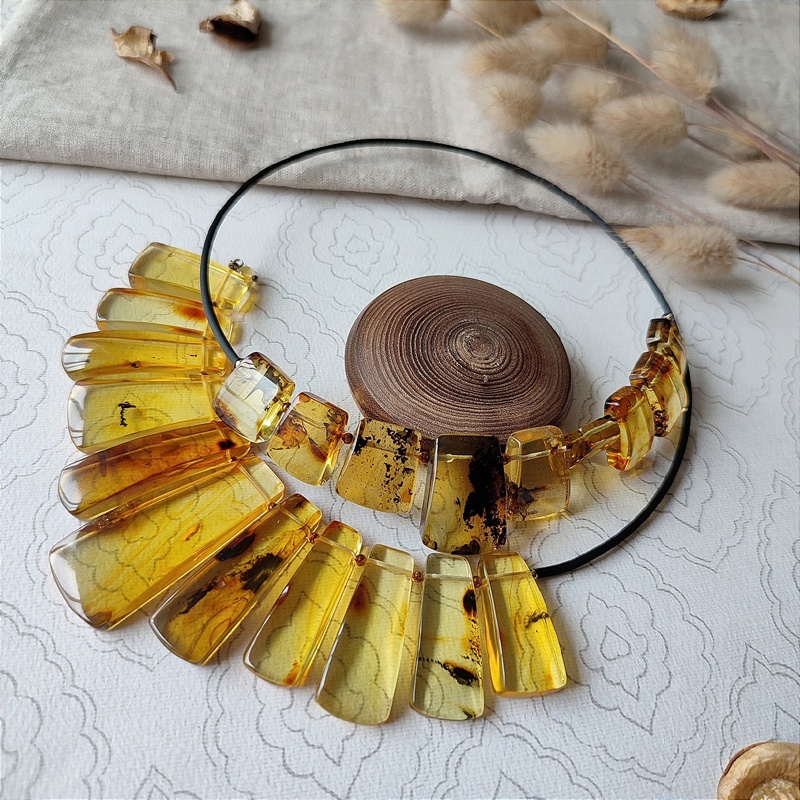 Колье Янтарь 7422209511 (3)