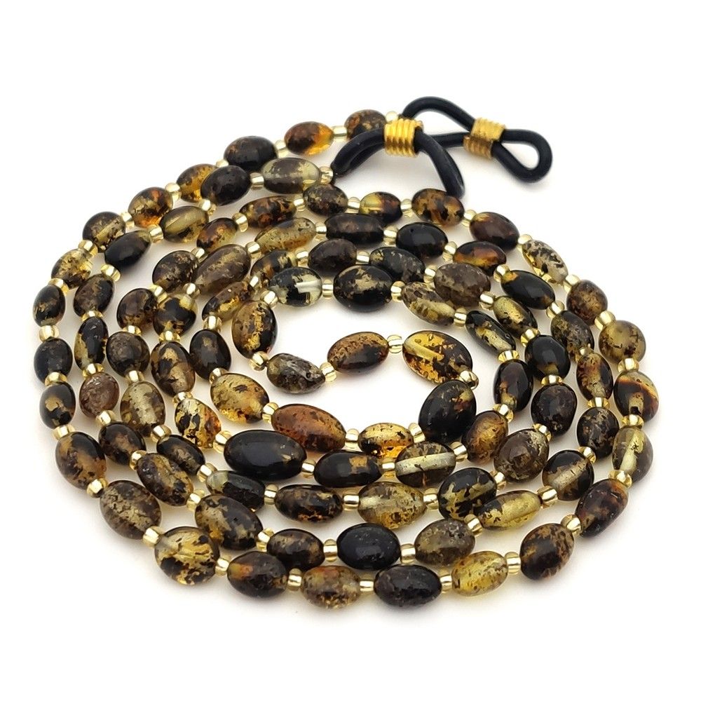 1,Шнурок для очков, янтарь