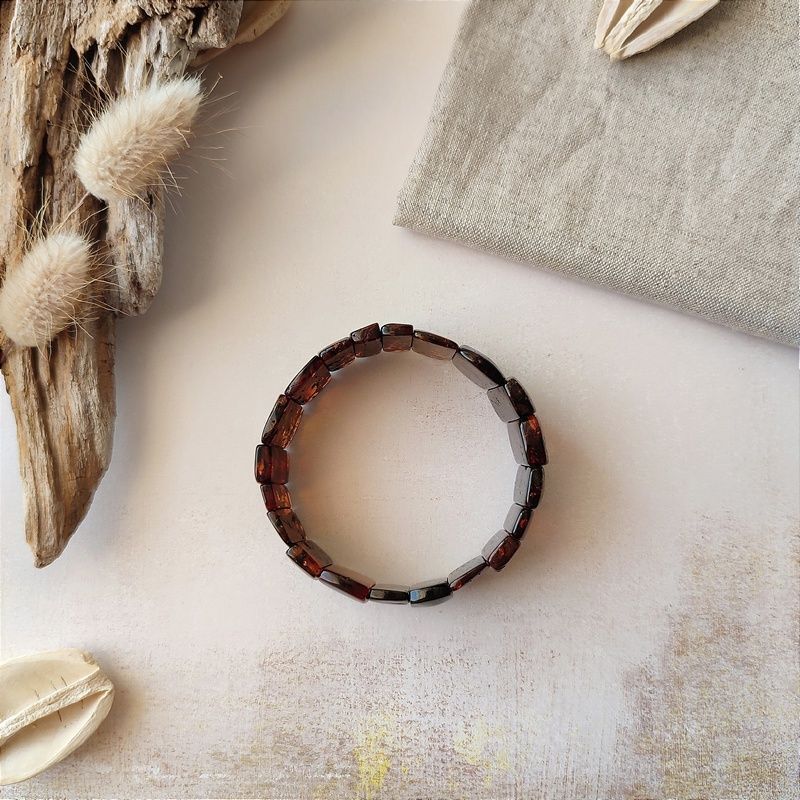 Браслет "Пластина" Янтарь