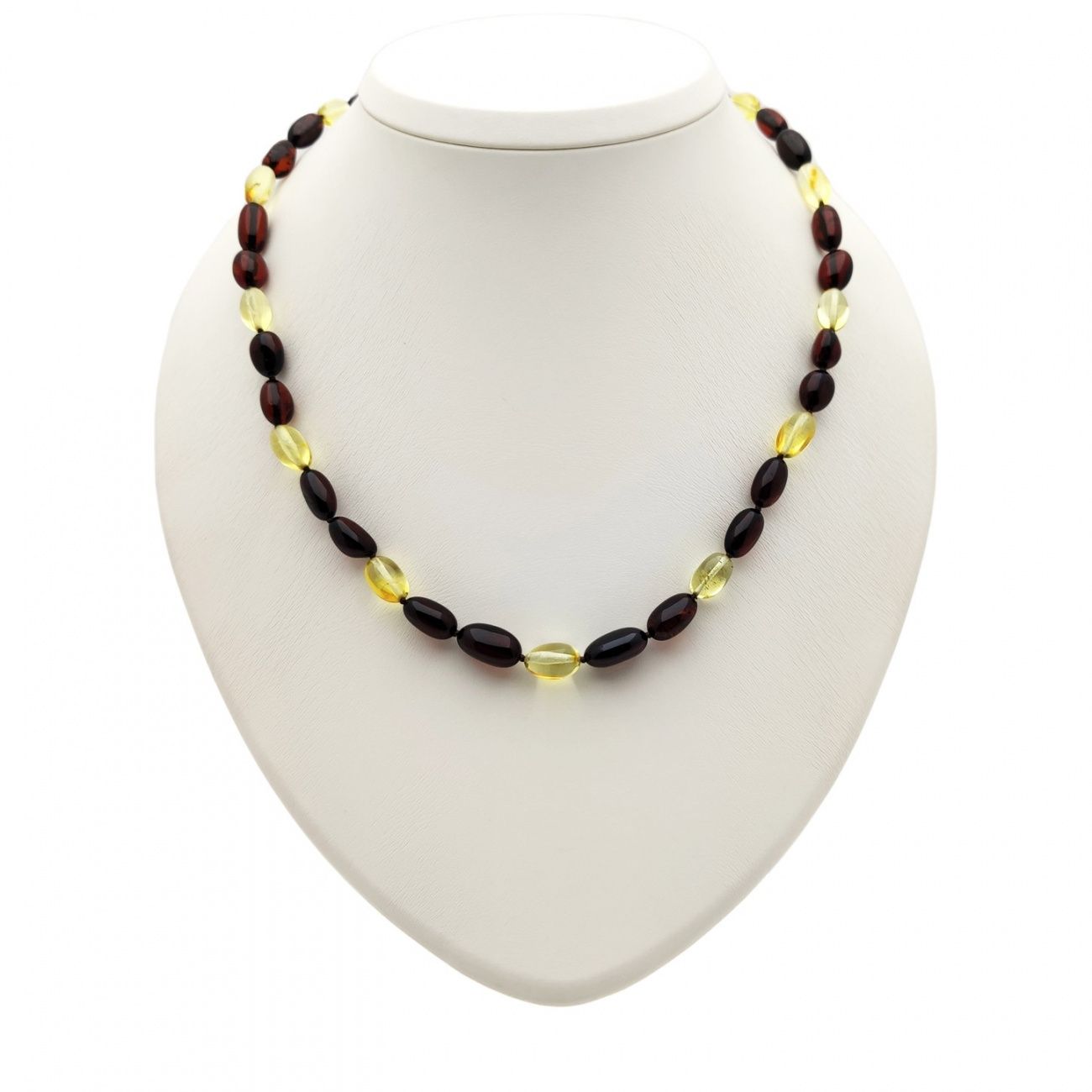 Бусы "Слива" из янтаря