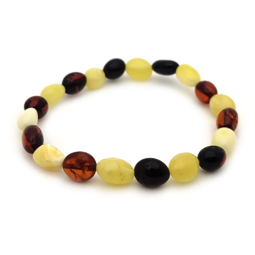 Браслет детский янтарь