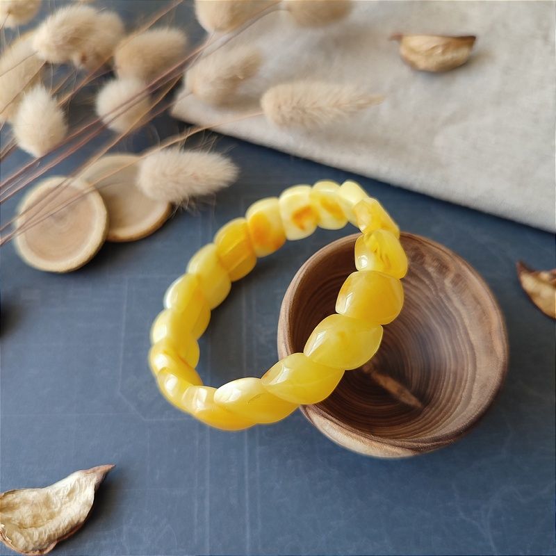 Браслет "Змейка" янтарь