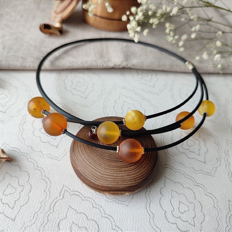 Колье "Италия" Янтарь