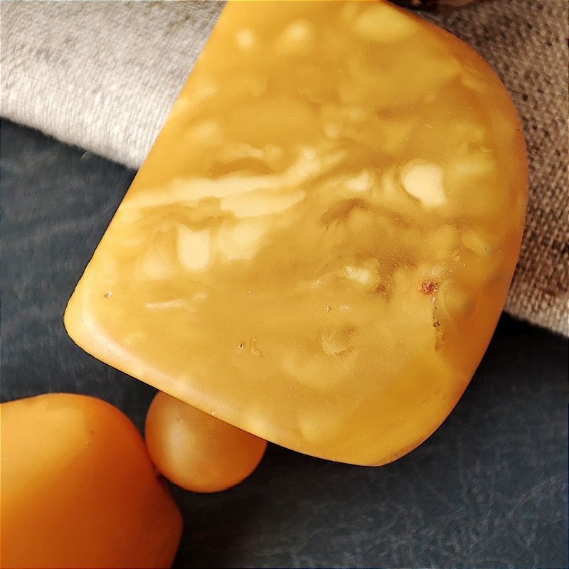 Браслет "Граненка" янтарь