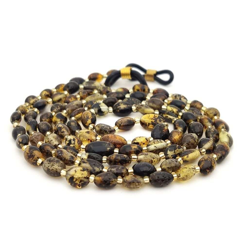 1,Шнурок для очков, янтарь