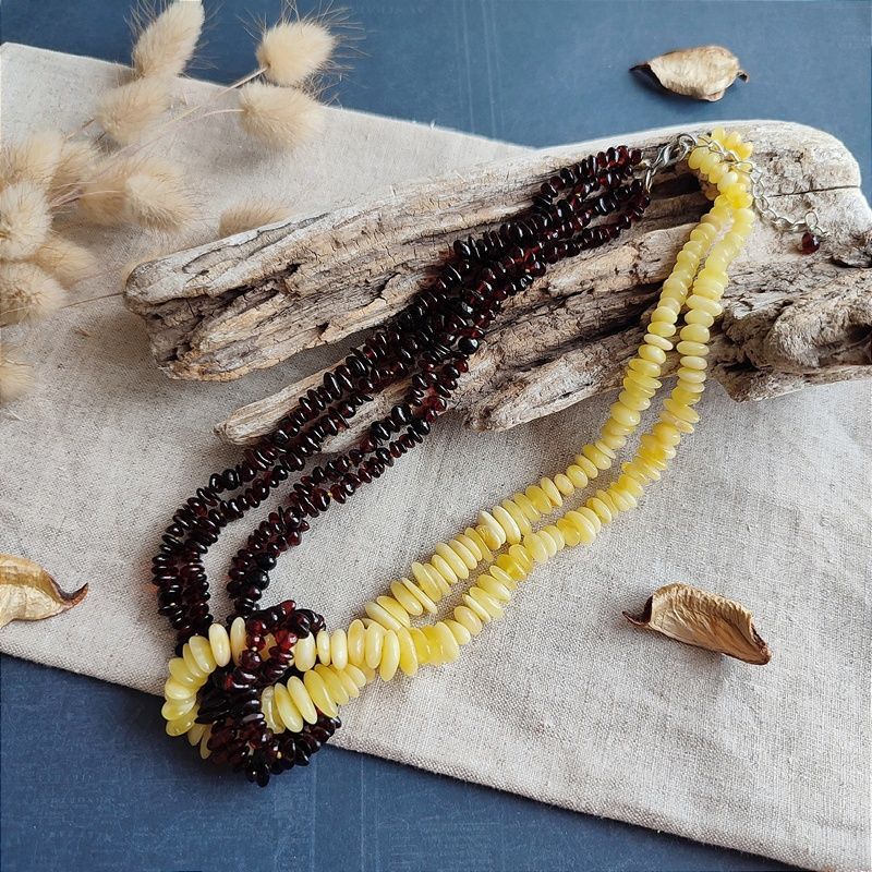 Колье "София" Янтарь