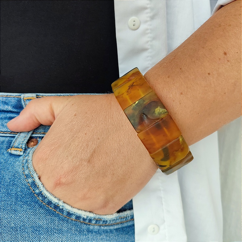 Браслет Мужской янтарь 3421119482 (3)