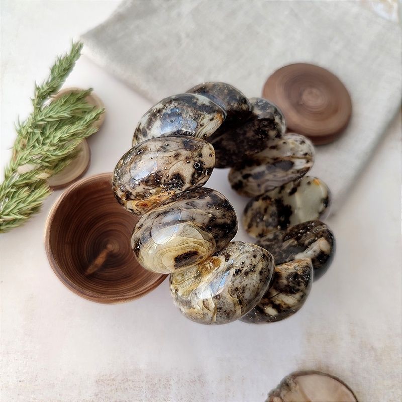 Браслет "Мандарин" янтарь