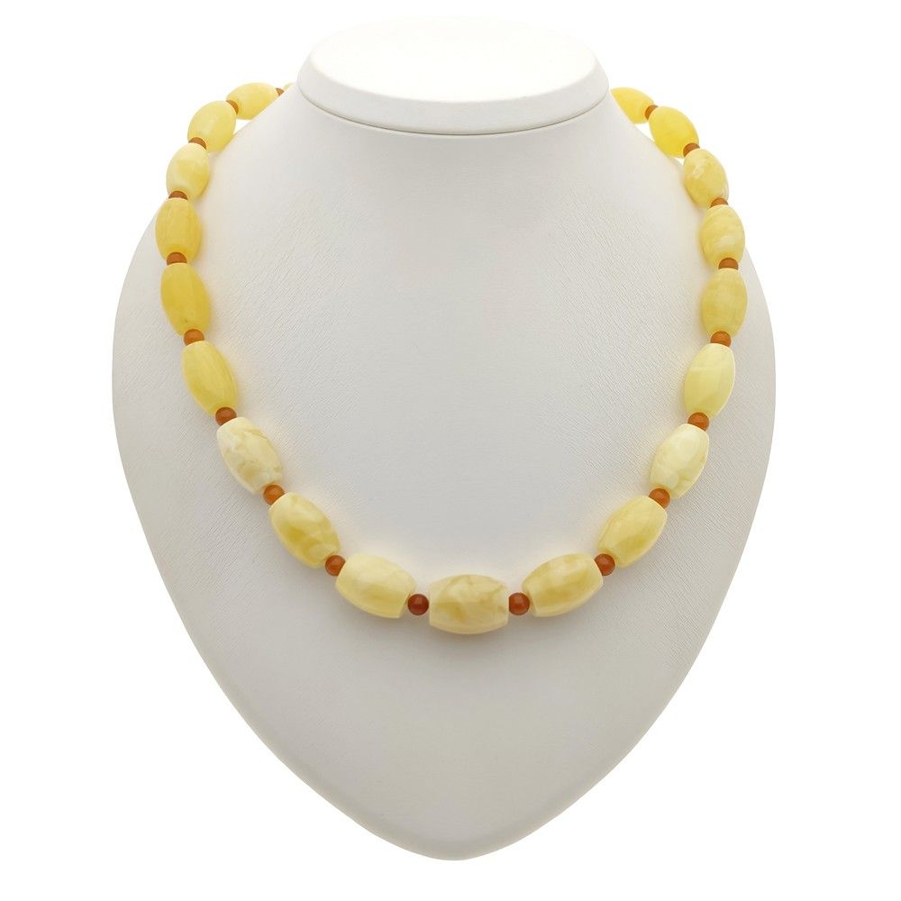 Бусы "Бочата" из янтаря