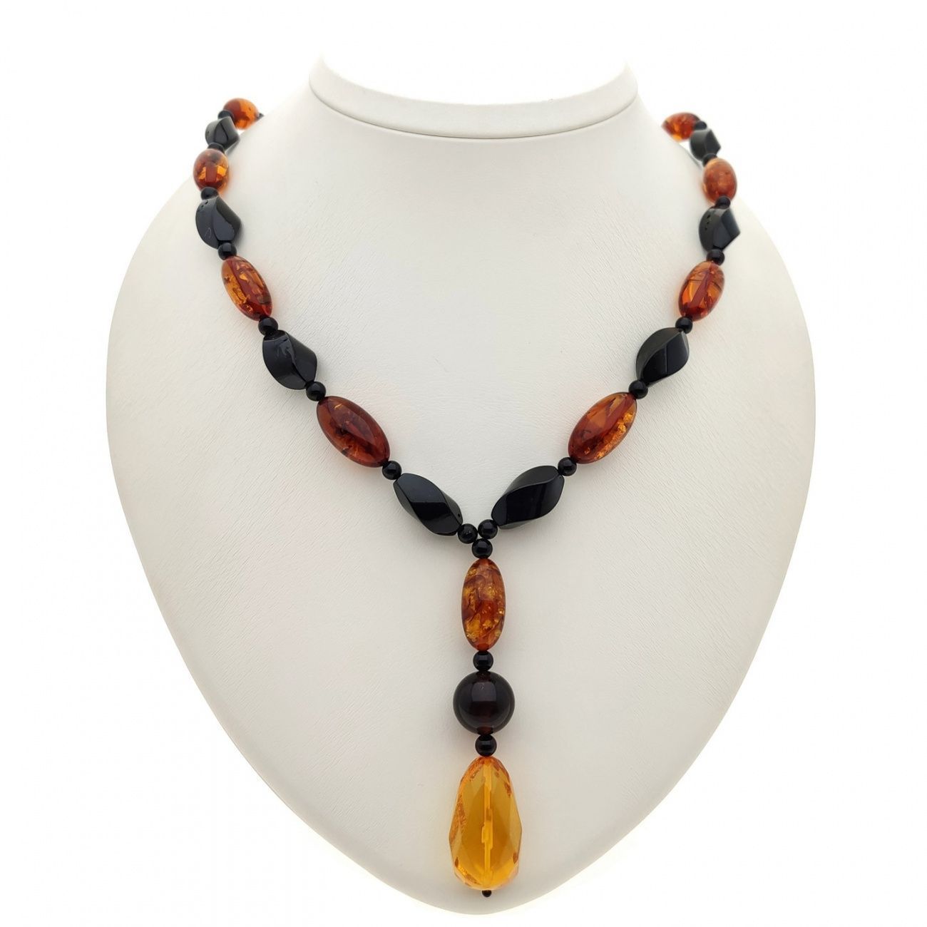 Бусы "Микс" из янтаря