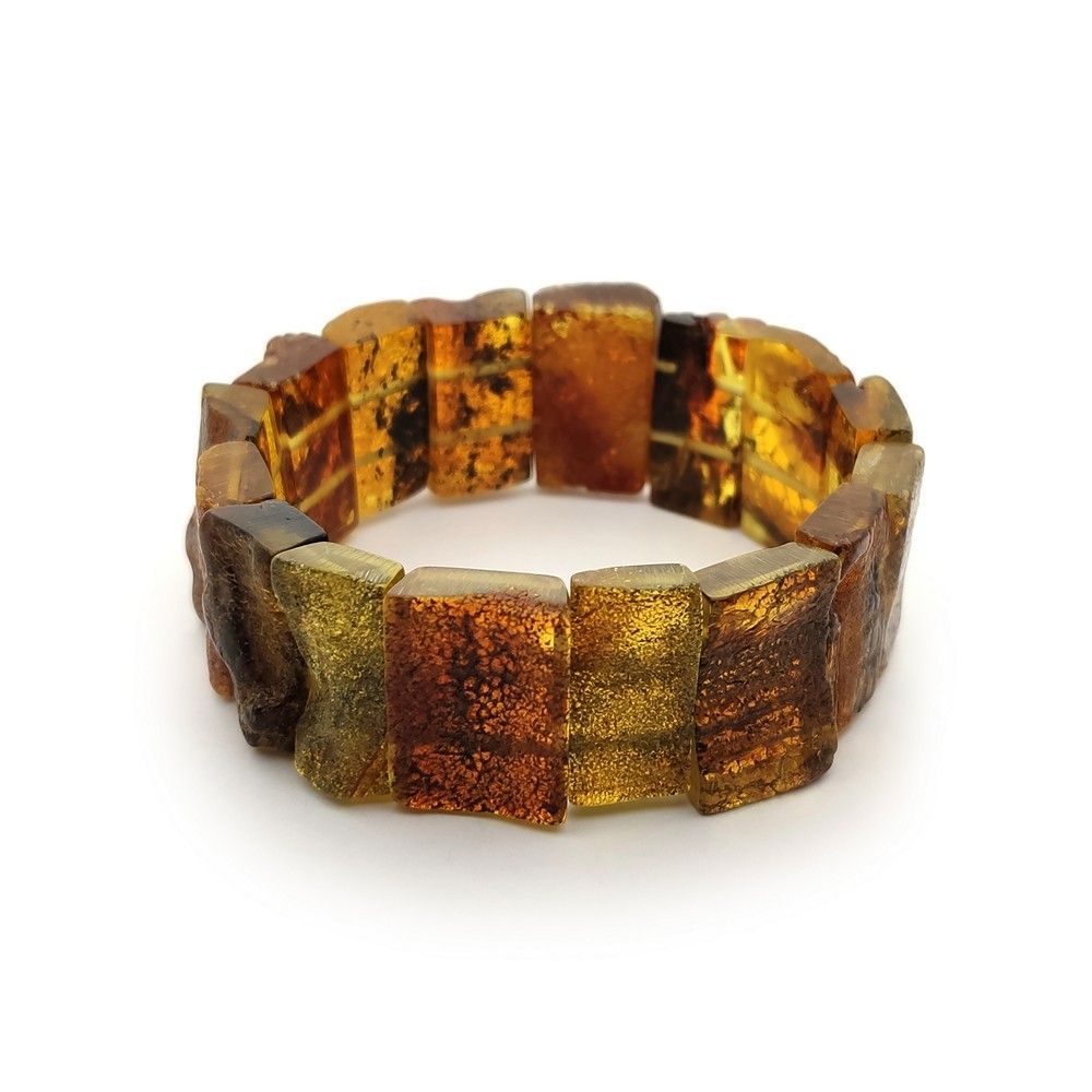 Браслет "Пластина" Янтарь