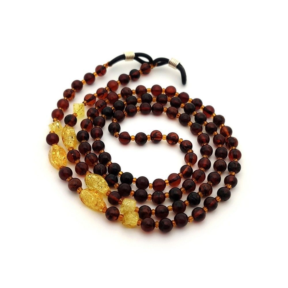 2,Шнурок для очков, янтарь