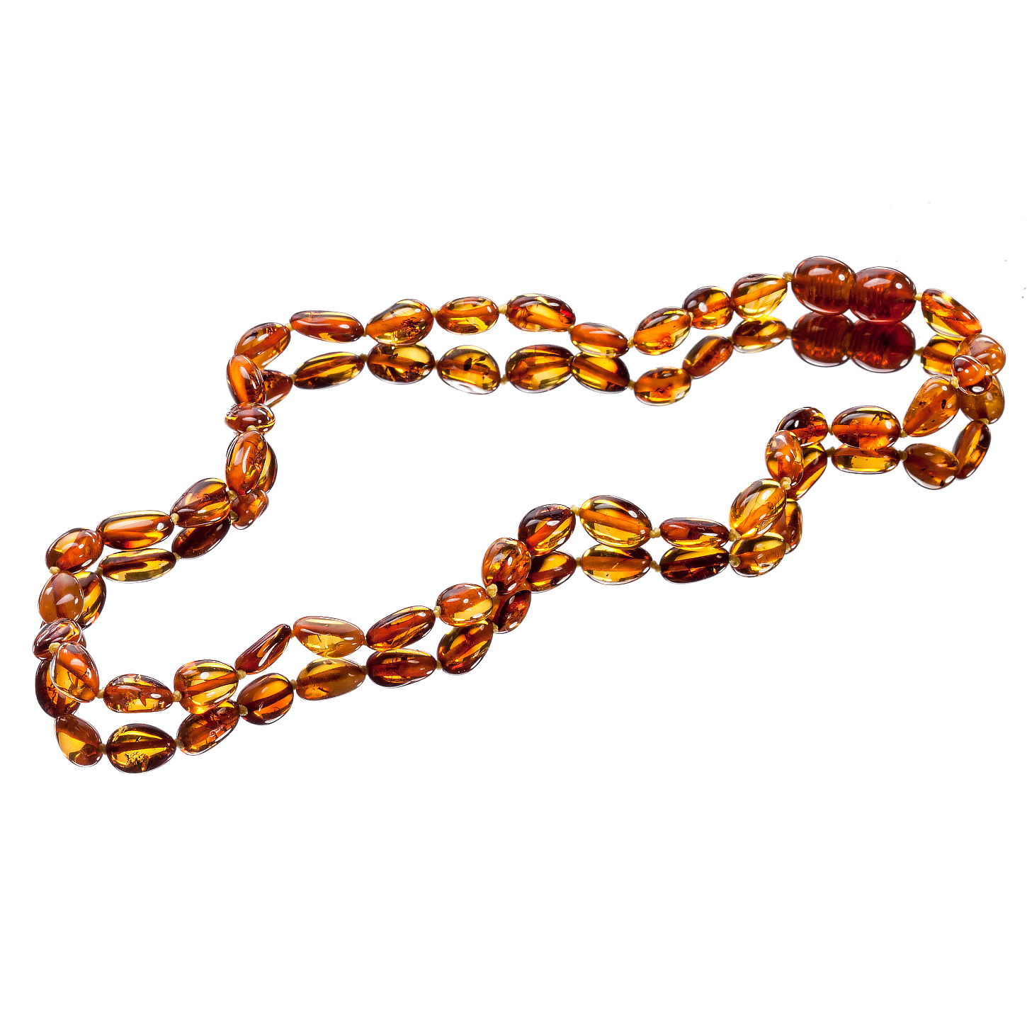 Бусы детские из янтаря