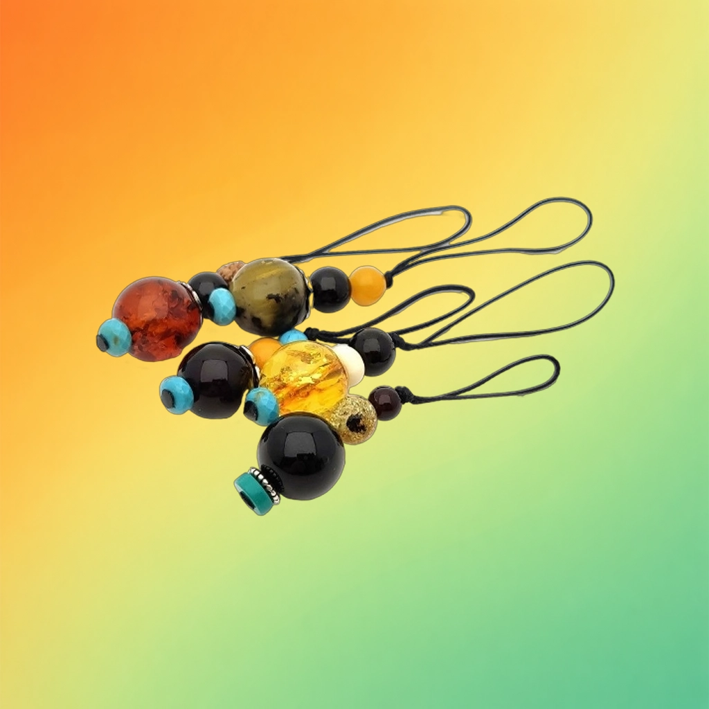 Брелоки с янтарем