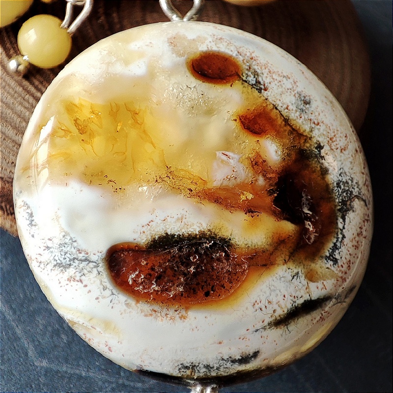 Колье "Космос" Янтарь