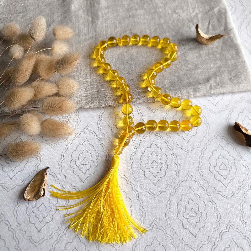 Четки мусульманские янтарь 9401100046 (2)